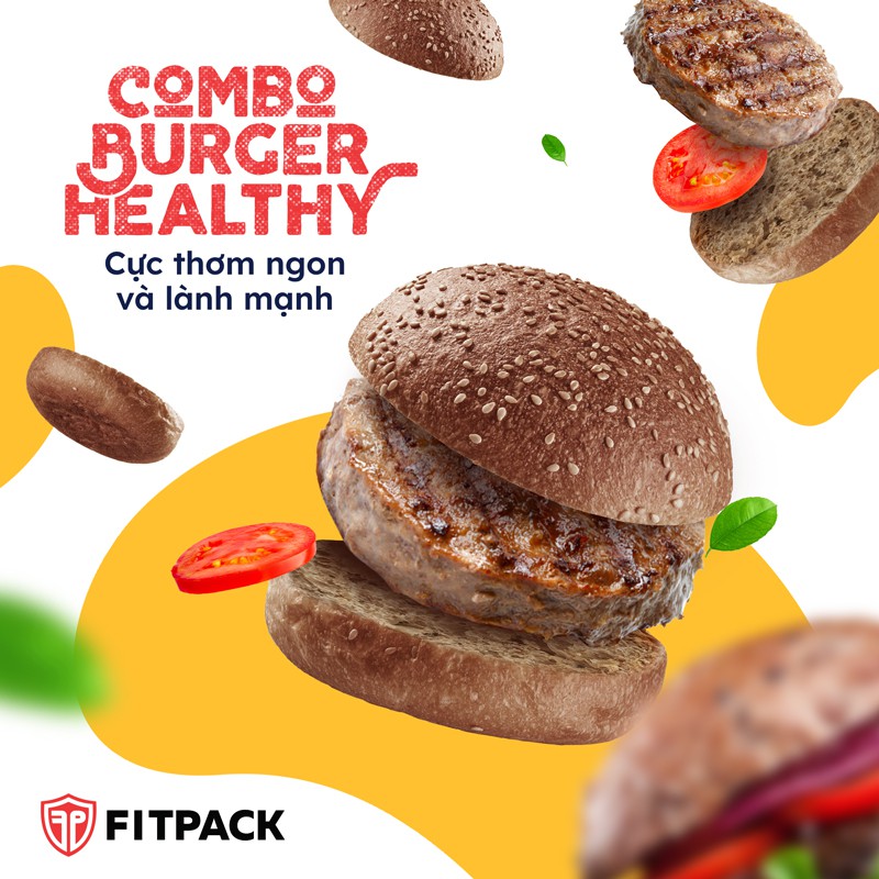 SET 02 Burger Gà TERIYAKI Healthy eatclean