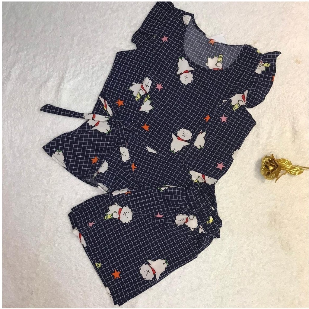 Đồ Bộ Nữ B010 VNXK Chất Liệu Lanh Lụa Kiểu Dáng Đùi Bèo Bụng (ẢNH THẬT SHOP TỰ CHỤP) | BigBuy360 - bigbuy360.vn