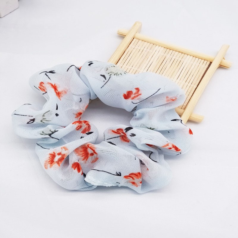 Dây Buộc Tóc Đính Hoa Vải Thời Trang Cho Nữ