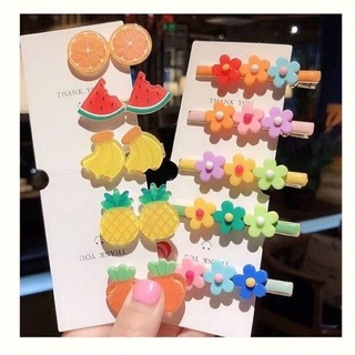 Set 2 Kẹp Tóc Trái Cây & Hoa