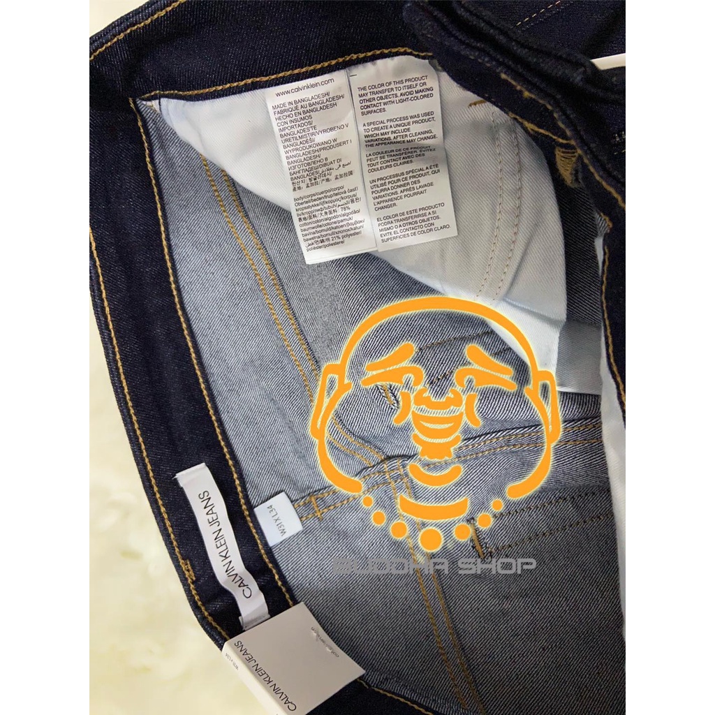 Quần jeans nam CK chính hãng dáng slim