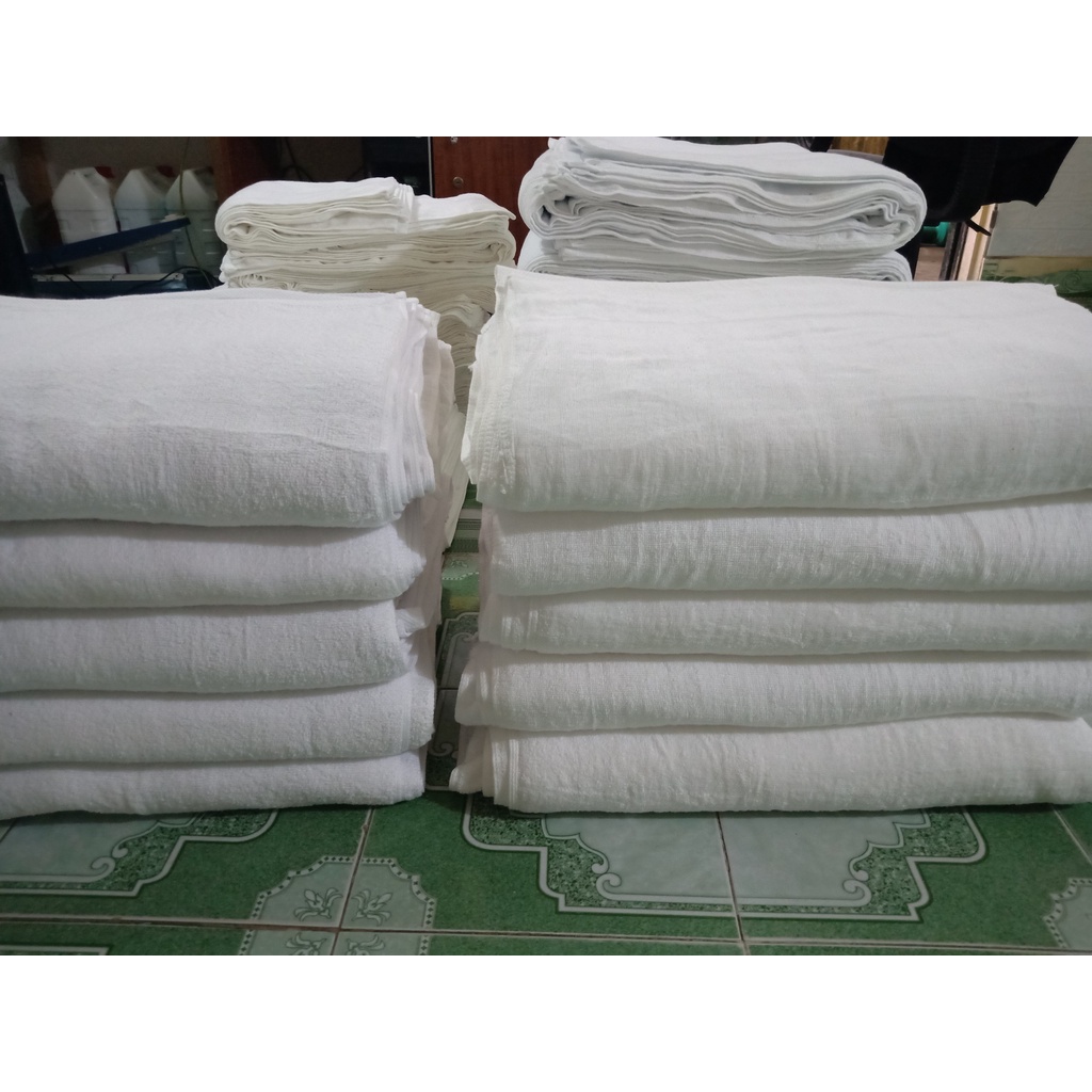 Khăn mặt trắng 100% cotton giá rẻ cho nhà nghỉ khách sạn