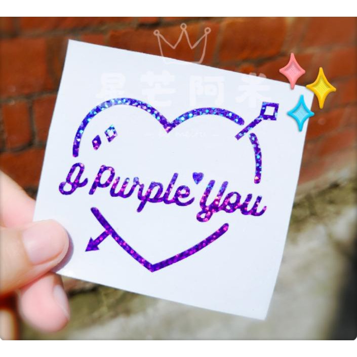 Sticker hologram dán bomb hình Bangtan mẫu mới