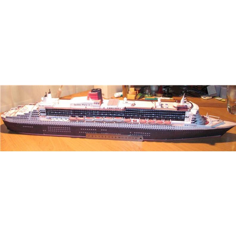 Bộ kit mô hình giấy 3D tàu Queen Mary 2
