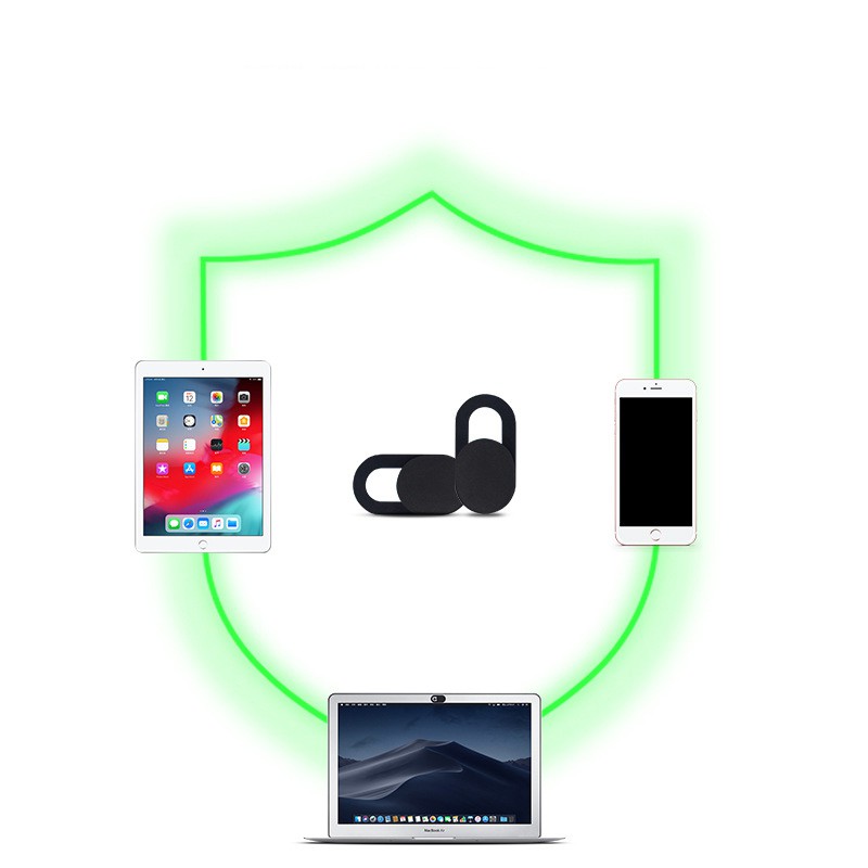 Nút che camera laptop, macbook, ipad màu đen
