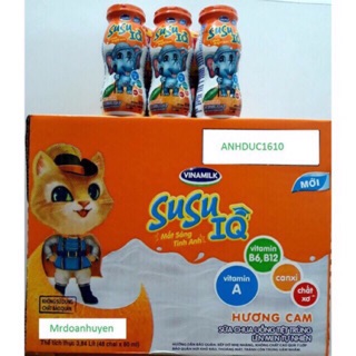 SỮA CHUA UỐNG TIỆT TRÙNG SUSU HƯƠNG DÂU-HƯƠNG CAM 80ml x48 hộp