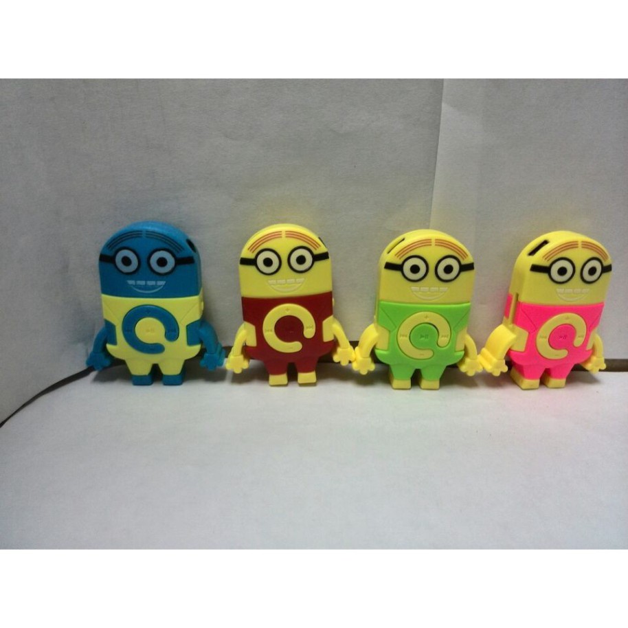 Máy Nghe Nhạc Mp3 Mini hoạt hình hình minion Hỗ Trợ Thẻ Nhớ Micro Sd Tf
