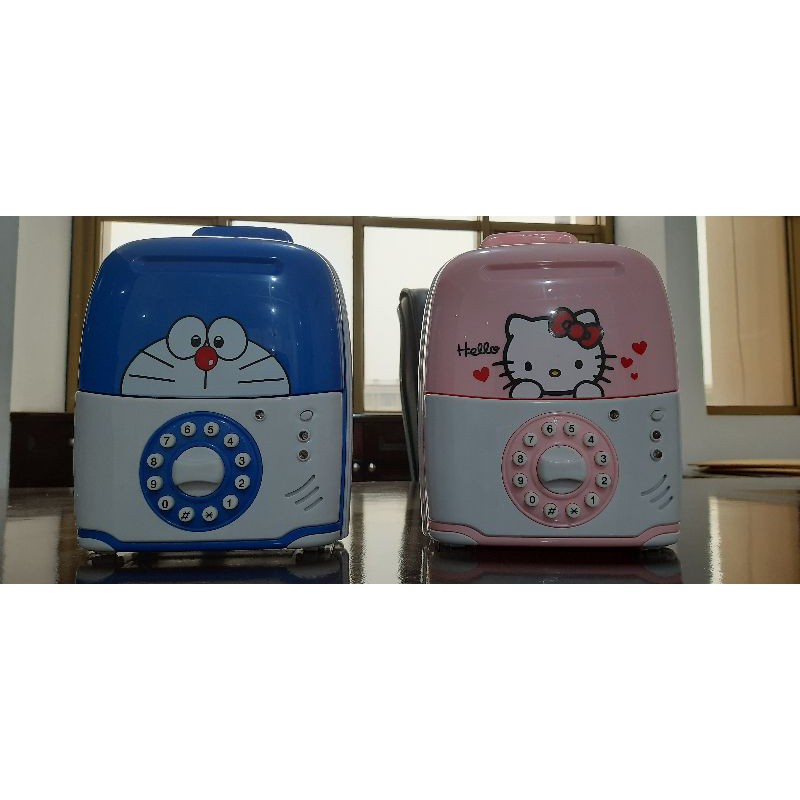 Doraemon Hộp Đựng Tiền Tiết Kiệm Hình Doremon Và Hello Kitty Xinh Xắn