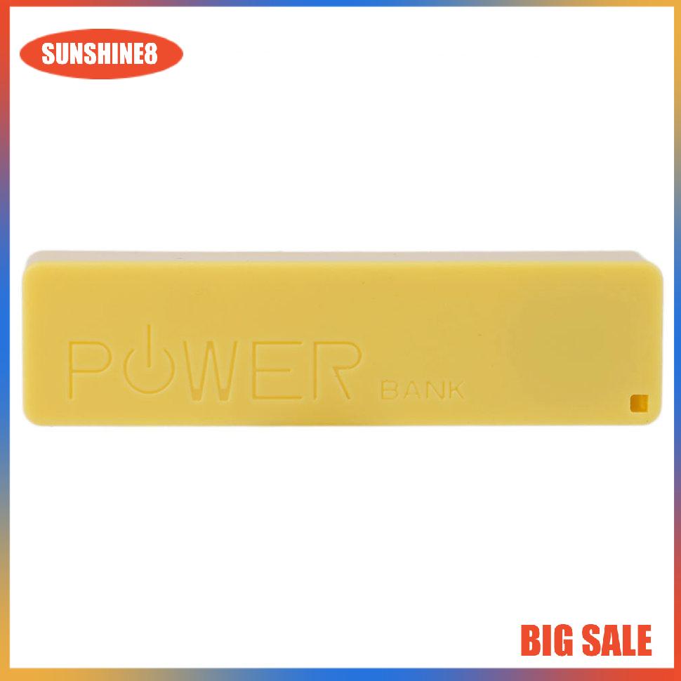 【SUN】[NEW]2600MAH 1*18650 External Power Bank Backup Battery Charger Power Bank Case