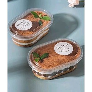 Hộp đựng Mousse bầu dục 500ml