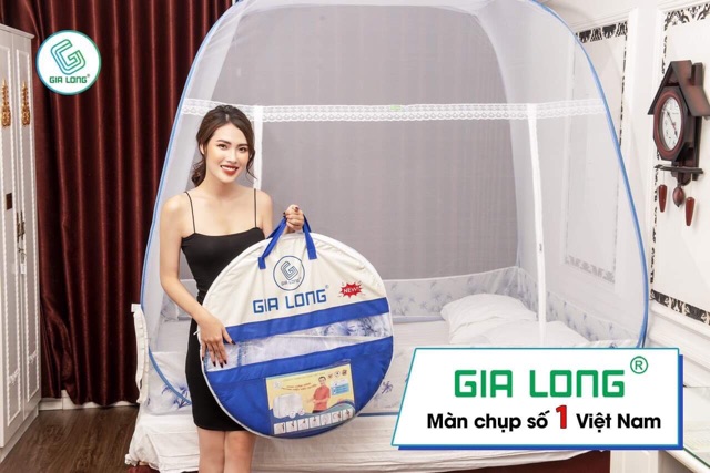 Màn-Mùng Chụp Tự Bung Freeship Đỉnh rộng Gia Long khung thép dẻo {Bảo hành 1 năm}