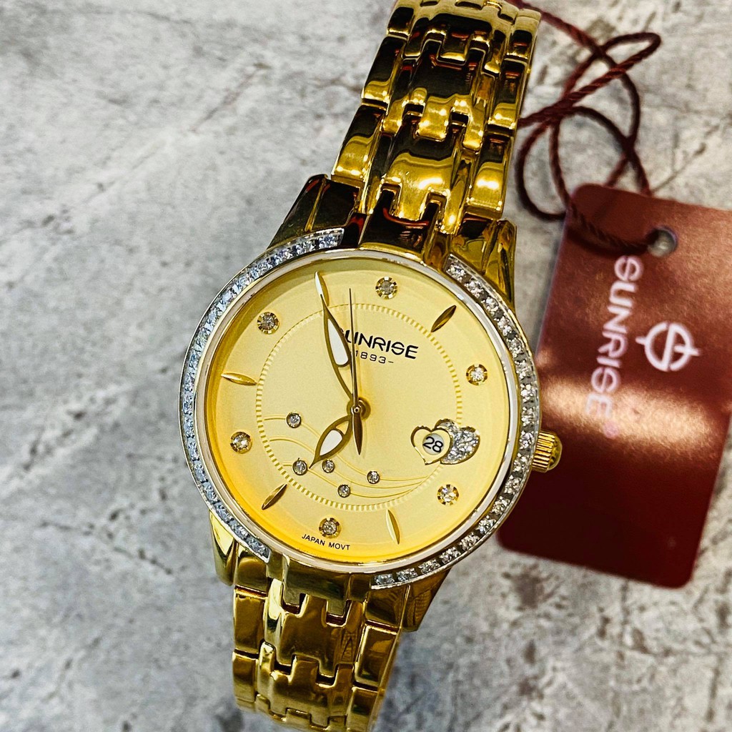 Đồng hồ Sunrise nữ chính hãng Nhật Bản L9804.AA.G.V - kính saphire chống trầy - bảo