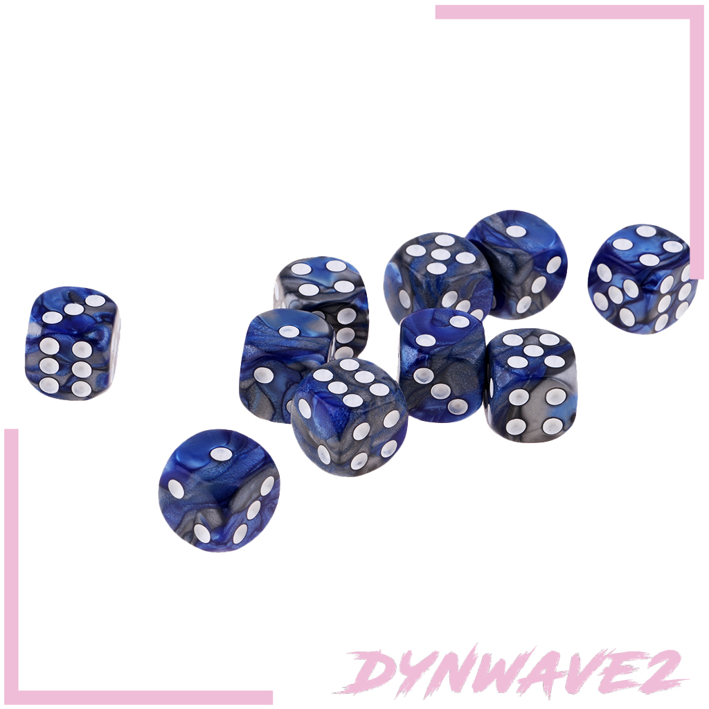 Xúc Xắc 6 Mặt Trong Suốt Dynwave2 (10 Viên) - 10 Viên)