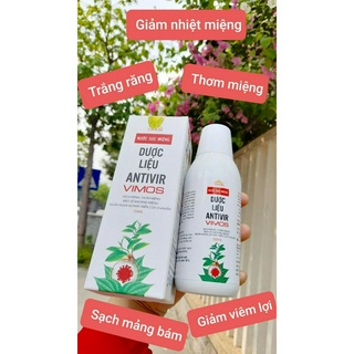 Nước súc miệng dược liệu Antivir Vimos 250ml
