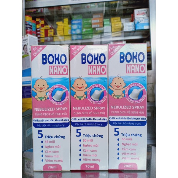 Dung Dịch Vệ Sinh Mũi BOKO NANO TRẺ NHỎ