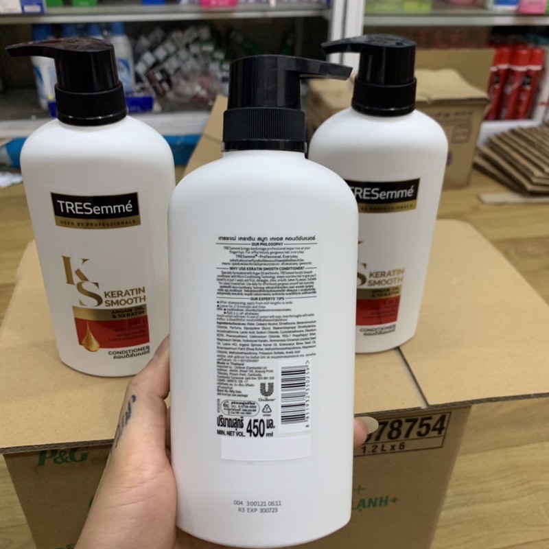 Dầu xả Tresemme Keratin Smooth 5 in 1 Thái Lan 450ml