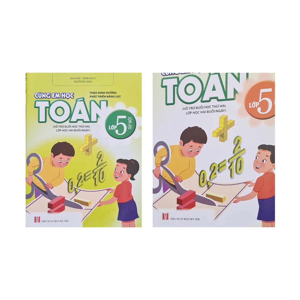 Sách - Combo Cùng Em Học Toán Lớp 5 (tập 1+2)