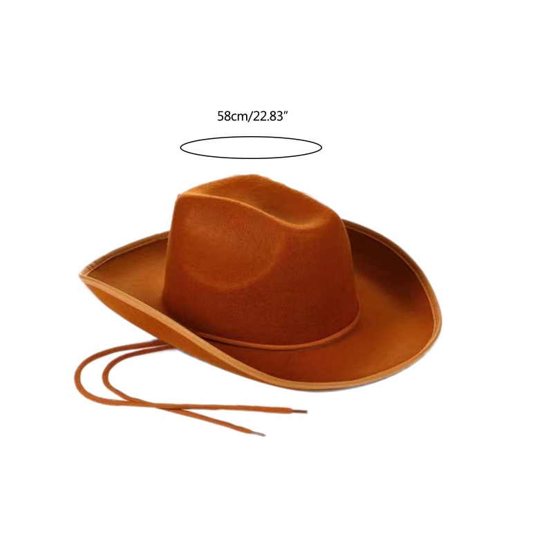 Mũ Fedora Vải Nỉ Màu Sắc Trơn Phong Cách Cao Bồi Vintage