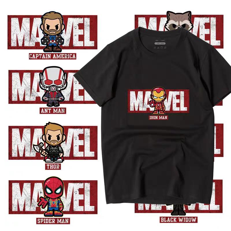Áo thun ngắn tay in hình siêu anh hùng Marvel dành cho cả nam và nữ