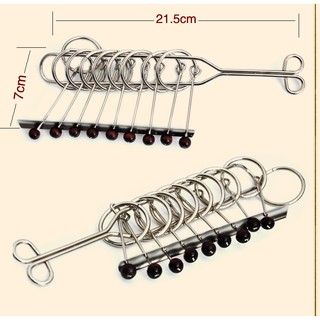 Đồ chơi trí tuệ tháo lắp vòng sắt cấp độ khó- Thử thách trí não- Trò chơi trí tuệ nhật bản