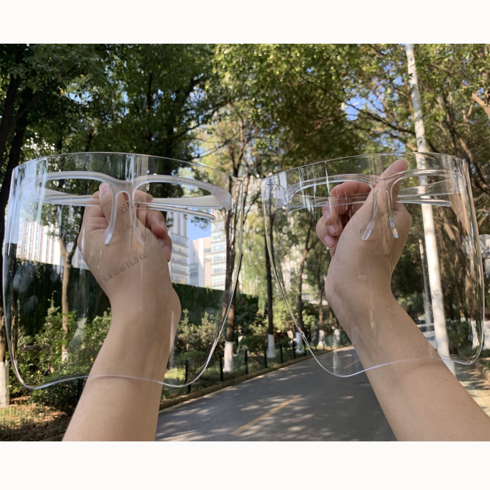 Kính bảo hộ Tấm Chắn Bảo Vệ Mặt Hai Lớp Trong Suốt Chống Sương Mù Thời Trang Cho Nam | BigBuy360 - bigbuy360.vn