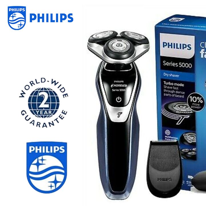 Máy cạo râu khô và ướt cao cấp thương hiệu Philips Norelco S5355/82 - Hàng Nhập Khẩu Chính Hãng