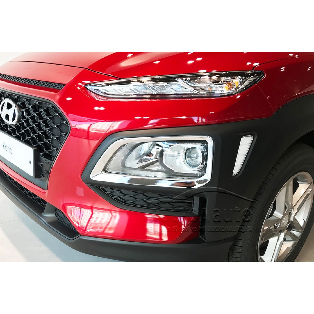 Ốp trang trí viền đèn cản trước sau Hyundai Kona