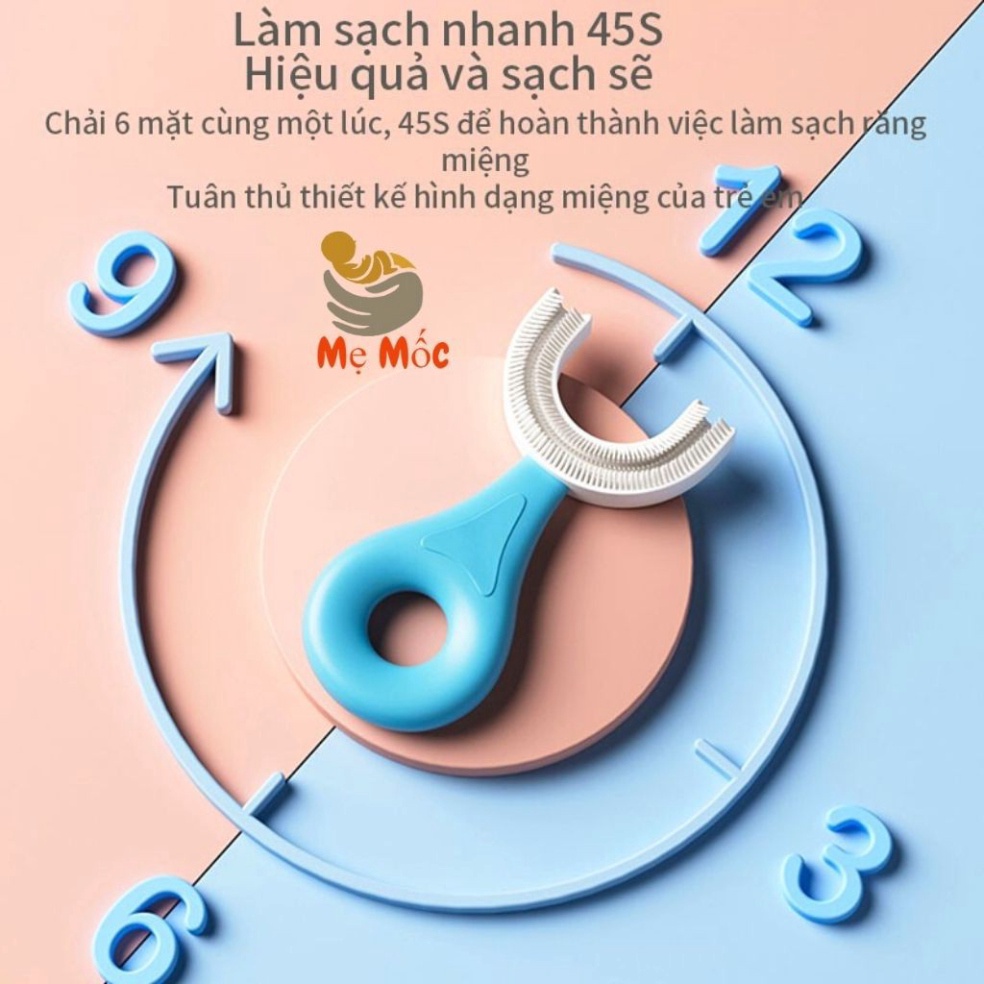 Bàn chải đánh răng chữ U cho bé