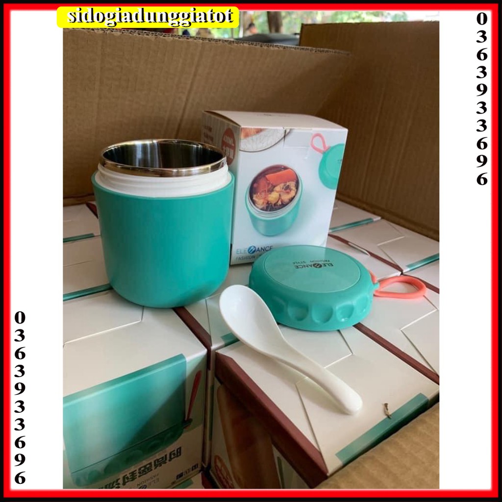 Bình ủ cháo siêu tiện lợi ELE ANCE 430ml hàng cao cấp - SĐGDGT