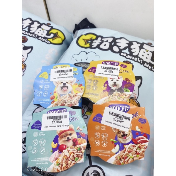 pate moochie dạng hủ và gói cho chó 85gr