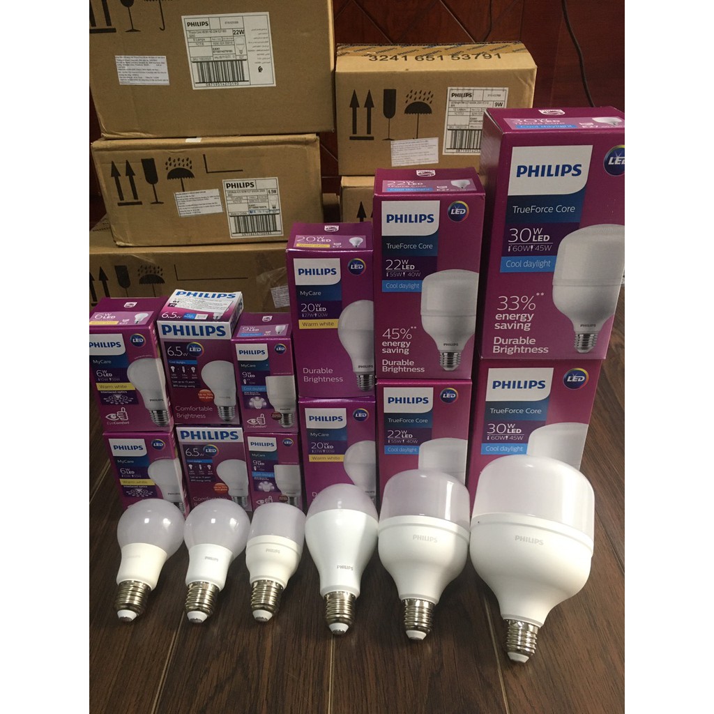 Bóng đèn Led Bulb Philips MyCare E27 A60 - 4w, 6w,8w,10w,12w [HÀNG CHÍNH HÃNG]. Tiết kiệm điện, chất lượng sáng cao