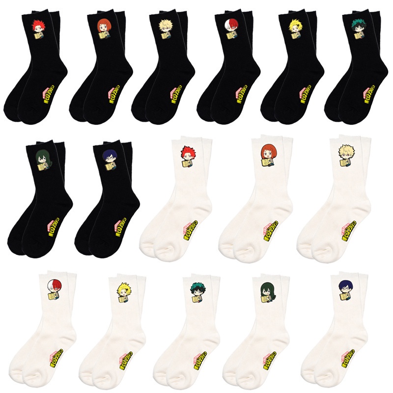 Tmdbyx Vớ Cotton Cổ Cao In Hình Anime My Hero Academia Phong Cách Nhật Bản Thời Trang Thu Đông Cho Nam