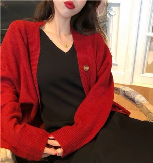 Váy len dài phối cadi - ORDER