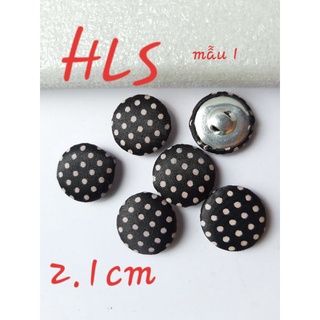 set 4 cúc bọc vải