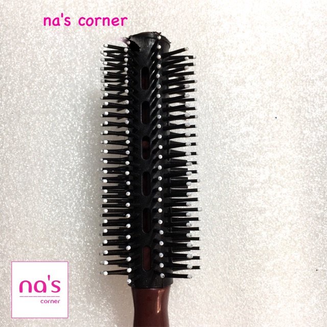 Lược chải tóc uốn xoăn size nhỏ du lịch, đi làm, lược tròn tạo kiểu cho tóc uốn phồng tiện dụng mang theo