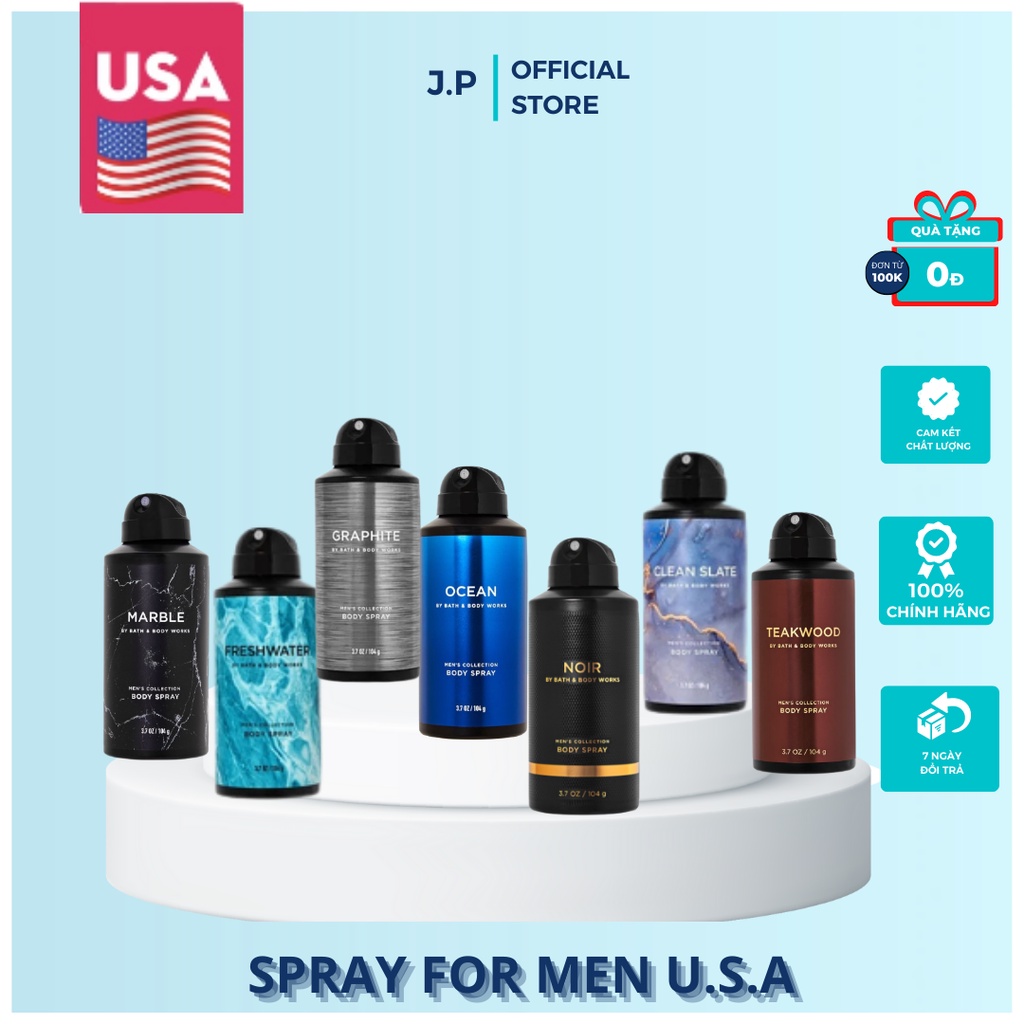 Xịt Thơm Toàn Thân Cho Nam Bath & Body Works Body Spray - Spray for man