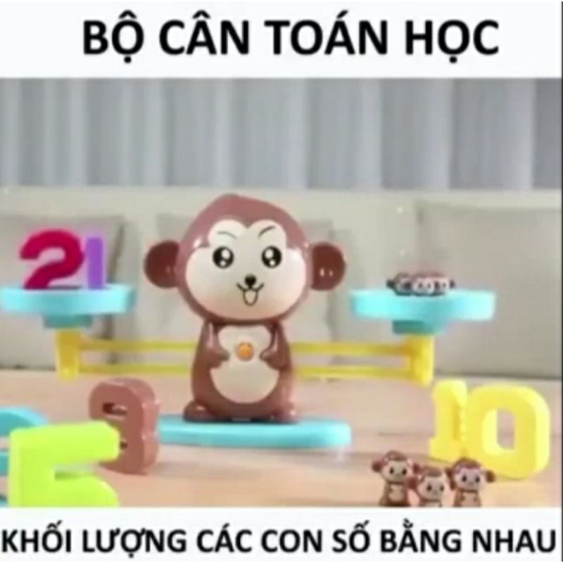 [ảnh thật.có hàng] Đồ chơi toán học cân bằng - Đồ chơi khỉ cân bằng - PHÁT TRIỂN TƯ DUY TOÁN HỌC CHO BÉ