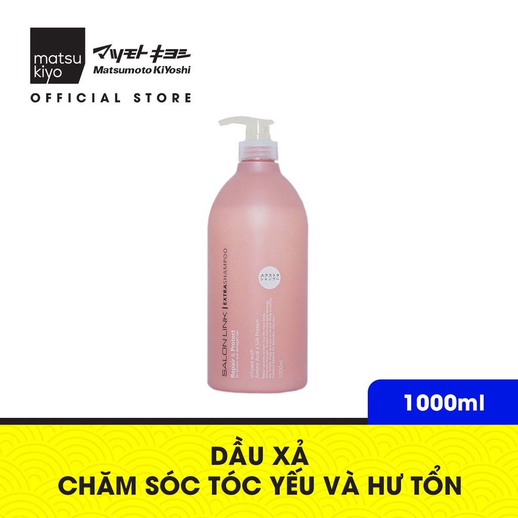 Dầu gội/Dầu xả chăm sóc tóc yếu và hư tổn Matsukiyo Salon Link - 1000ml