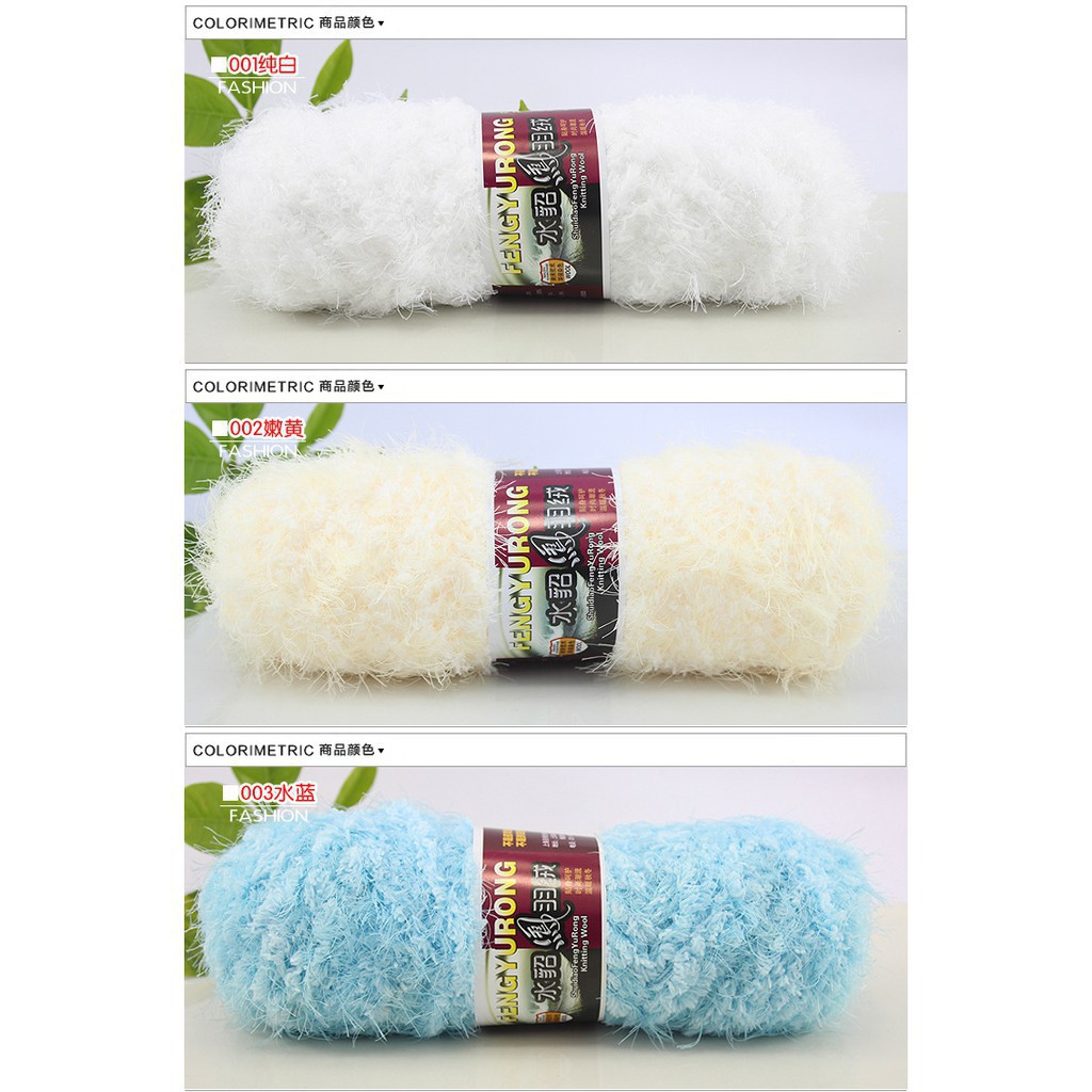 Cuộn len bông xù 100g chất lượng cao
