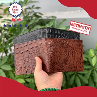 ví nam da bò thật vân cá sấu da thật 100% bao test lửa bảo hành 24 tháng💐kèm hộp💐