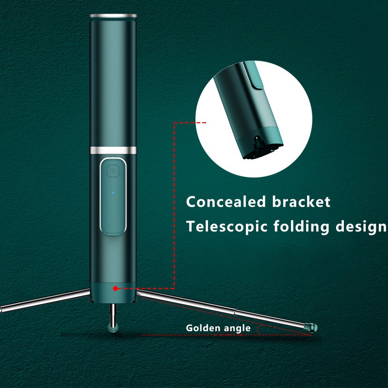 Gậy Chụp Ảnh Tự Sướng Bluetooth Không Dây 3 Trong 1 Có Thể Gấp Gọn Và Điều Khiển Từ Xa Cho Iphone Androd | BigBuy360 - bigbuy360.vn