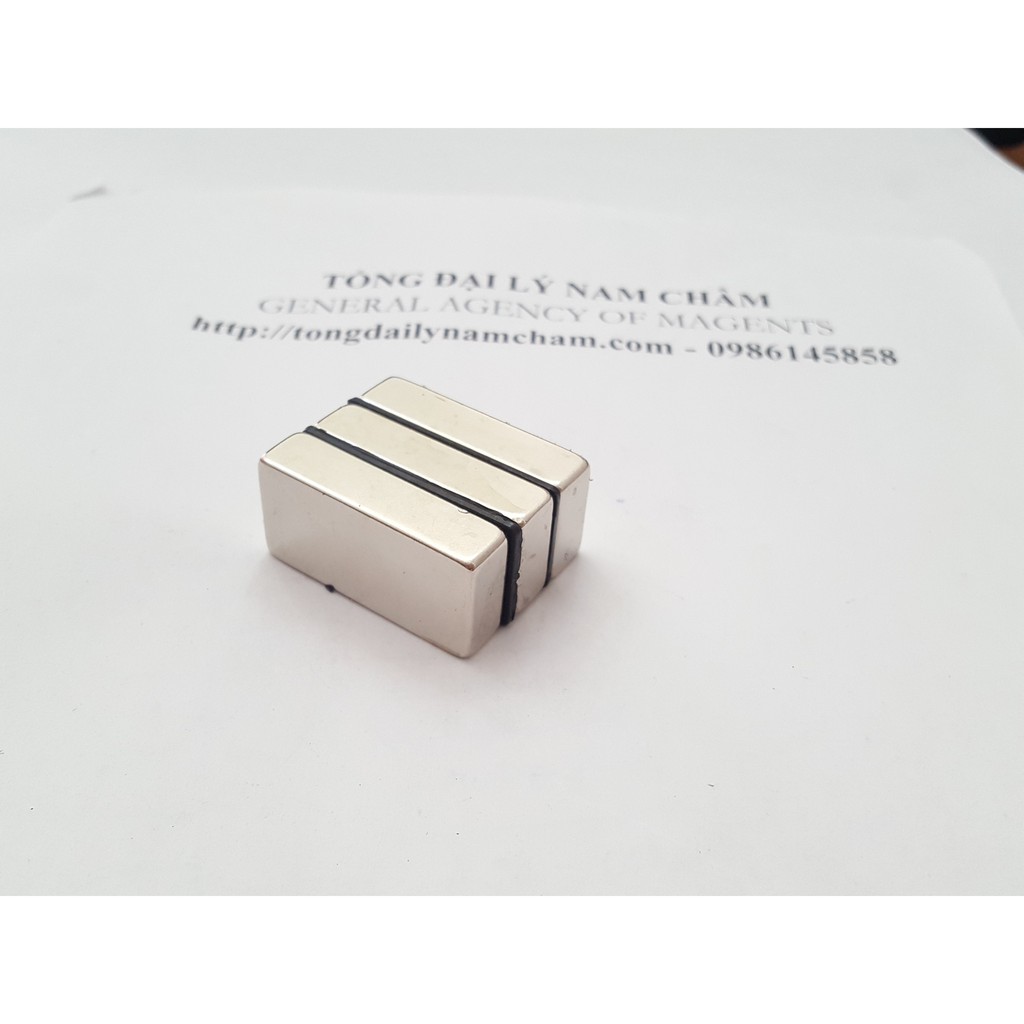 Nam châm viên trắng 40x20x10mm giá 2 viên