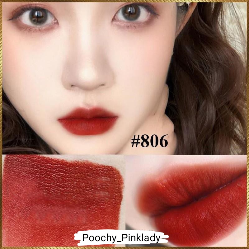 Son thỏi nhung mịn siêu lì bền màu 6 màu tươi mới Magic Casa Matte Lipstick Rouge À Lèvres