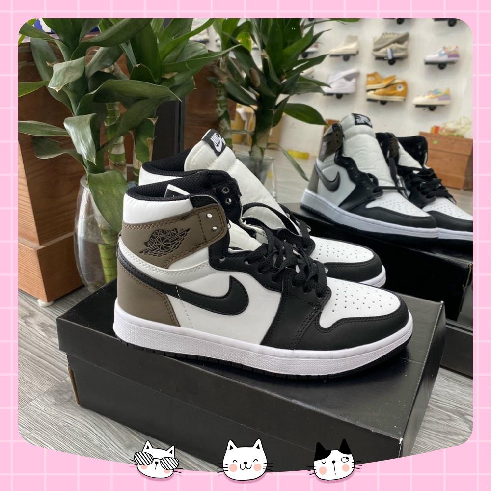 Giày 𝐉𝐨𝐫𝐝𝐚𝐧 𝐜ổ 𝐜𝐚𝐨 ⚡️𝐅𝐑𝐄𝐄 𝐒𝐇𝐈𝐏⚡️ Giày 𝐉𝐨𝐫𝐝𝐚𝐧 Nâu đen cổ cao hàng cao cấp nam nữ full box