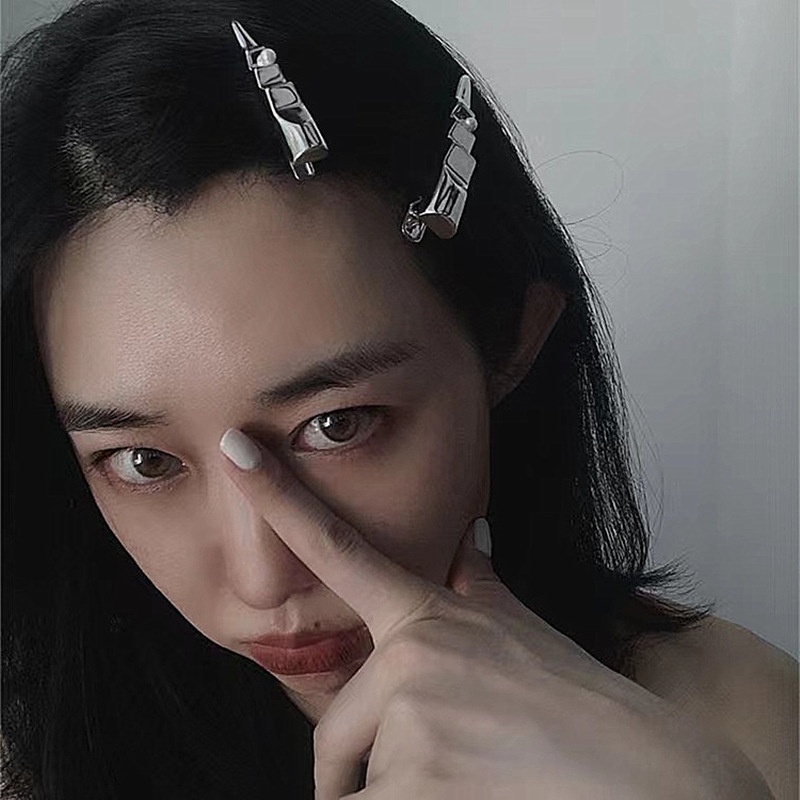 Kẹp Tóc Kim Loại Đính Ngọc Trai Đơn Giản Thời Trang