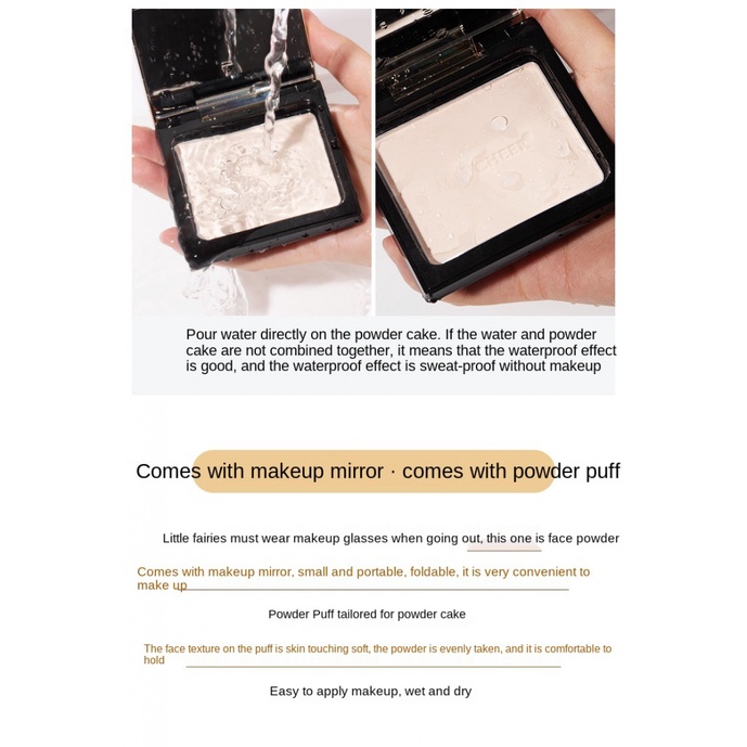 Phấn che khuyết điểm Maycheer lâu trôi kiềm dầu làm trắng da chống thấm nước