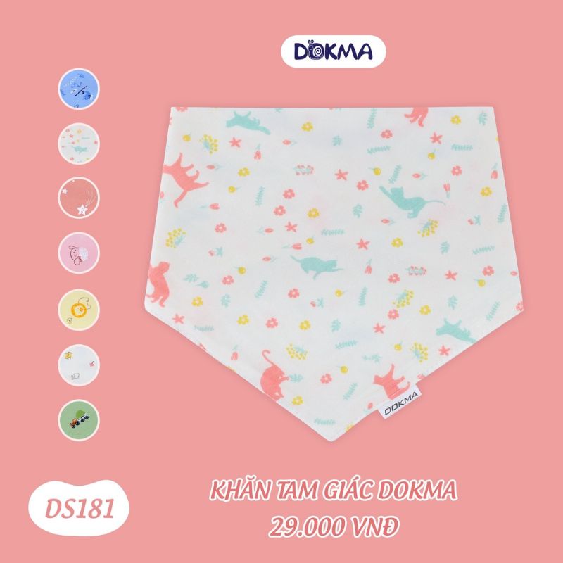 Khăn/Yếm tam giác sợi tre Dokma DS181, DS548