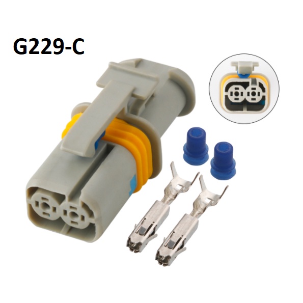 G229-Giắc cắm rơ le khởi động động cơ phun điện 1.5mm 2 lỗ