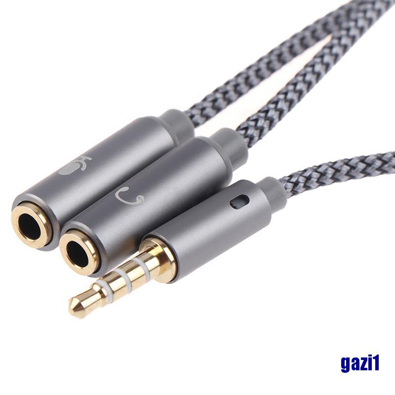 Đầu Chia Tai Nghe < Gazi1 > 3.5mm 1 Male Sang 2 Female Jack Mic Y