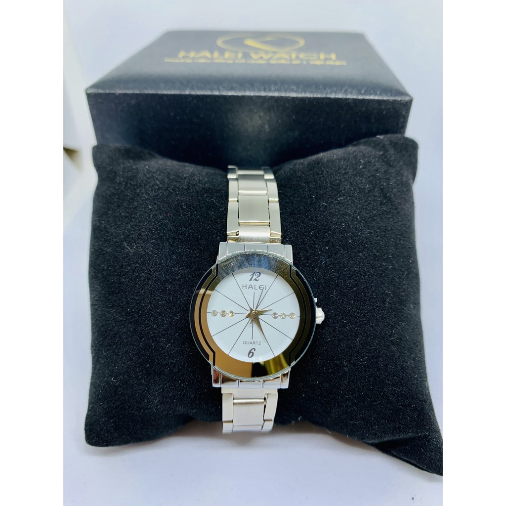 Đồng Hồ Nữ HALEI WATCH Dây trắng mặt trắng, Chống nước chống xước | BigBuy360 - bigbuy360.vn